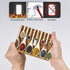 Kitchen Light Switch Cover Decorative Triple Wall Plate 3 Gang Toggle Switch Plate Covers Bedroom Electrical Faceplate 4.50 x 6.38 Inch Colorful Spices and Spoons