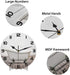 Wall Clock Vintage Bathtub Round Hanging Clock, 10 Inch Silent Non-Ticking Battery Operated Quartz Analog Quiet Desk Clock for Home, Kitchen, Bathroom Office, Living Room or School