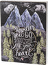 Primitives by Kathy Chalk Art Box Sign, 12 x 16-Inches, Go with All Your Heart