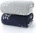 Pidada Bath Towel Hydrangea Pattern 100% Cotton Soft Absorbent Towels for Bathroom 1 Pack 27.6 x 55 Inch (Dark Grey)