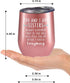 You & I Are Sisters Tumbler - Fancyfams - 12 oz Stainless Steel Wine Tumbler - Sister Birthday Gifts from Sister - Sister Gifts for Woman - Sister Gifts (Rose Gold)