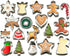 StarPack Home Christmas Cookie Cutters Set (18 Piece) - Favorite Holiday Shapes including Gingerbread Man, Star and Snowflake Cutter Shapes