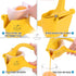 Zulay Fruit Manual Juicer- Heavy Duty Juice Press Squeezer with Detachable Lever & Removable Strainer - Fruit Press & Hand Juicer For Pomegranates, Lemons, Oranges, and More (Yellow)