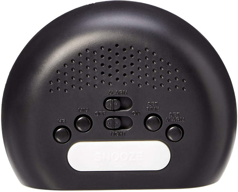 Amazon Basics Small Digital Alarm Clock with LED Display, Nightlight and Battery Backup - 4.5 x 3.5 x 2.4 Inches