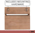 Ilyapa Key and Mail Holder for Wall - Mail Organizer Wall Mount with Shelf - Rustic Barnwood Decorative Wall Key Holder with 5 Metal Hooks