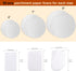 Springform Cake Pans - 4" 7" 9" Non-stick Round Bakeware Cake Pan and 150-piece Parchment Paper Liners (BLACK)