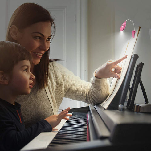 LUXSWAY Book Light for Reading at Night in Bed Kids Book Light Bookmark Bed Clip Book Light for Kids Book Lamp Portable LED Reading Light with Flexible Battery Operated Reading Lamp for Travel