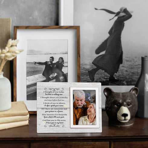 Memorial Gifts Picture Frame - In Loving Memory of Mother, Father, Grandma, Grandpa - Memorial Frames for Loved One - Fits 4x6 Inches Photo