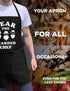 ApronMen, Fear The Bearded Chef Apron, Professionally Printed Funny BBQ Grilling Aprons for Men (Black) - Adjustable One Size Fits All - 100% Cotton - Mens Apron With Pockets