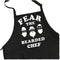 ApronMen, Fear The Bearded Chef Apron, Professionally Printed Funny BBQ Grilling Aprons for Men (Black) - Adjustable One Size Fits All - 100% Cotton - Mens Apron With Pockets
