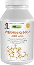 ANDREW LESSMAN Vitamin K2 MK7 240 mcg 60 Softgels – Essential for Healthy Calcium Utilization, Promotes Optimum Skeletal, Heart and Arterial Health. No Additives. Small Easy to Swallow Softgels