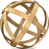 Small Gold Metal Band Decorative Sphere