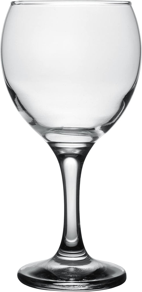 Red Co. Set of 4 Classic Glass 8.75 fl oz Stemmed All-Purpose White Wine Goblets, Clear