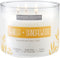 Essential Elements by Candle-lite Scented Candles, Vanilla & Sandalwood Fragrance, One 14.75 oz. Three-Wick Aromatherapy Candle with 45 Hours of Burn Time, Off-White Color