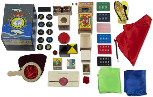 Melissa & Doug Deluxe Solid-Wood Magic Set With 10 Classic Tricks
