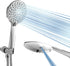 Rareidel Shower Head with Handheld, 6 Spray Settings High Pressure Handheld Shower Head, Built-in Power Wash to Clean Tub, Tile and Pet, Adjustable Bracket