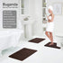 Memory Foam Soft Bath Mats - Non Slip Absorbent Bathroom Rugs Rubber Back Runner Mat for Kitchen Bathroom Floors 20" x 32", Coffee