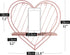 Afuly Rose Gold Floating Shelves Small Wall Shelf Wall Mounted Metal Heart Design Storage Romantic Love Shelf Bedroom Kitchen Bathroom Unique Cute Nursery Room Decor