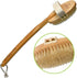 Zen Me Premium Boar Bristle Brush, Exfoliating Brush with Firm Natural Bristles for Cellulite and Lymphatic, Body Scrub Brush for Experienced Users, with Detox eBook Gift