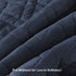 Quilt Set Queen Size Navy Blue, Classic Geometric Diamond Stitched Pattern, Pre-Washed Ultra Soft Lightweight Quilted Bedspread Coverlet for All Season