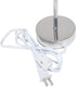 Chrome Mini Basic Table Lamp with Fabric Shade, Slate