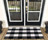 Levinis Buffalo Check Rug - Cotton Washable Porch Rugs Durable and Washable Outdoor Rugs Door Mat Hand-Woven Buffalo Plaid Rug for Outdoor/Kitchen/Bathroom/Entry Way/Bedroom, 2' x 3'