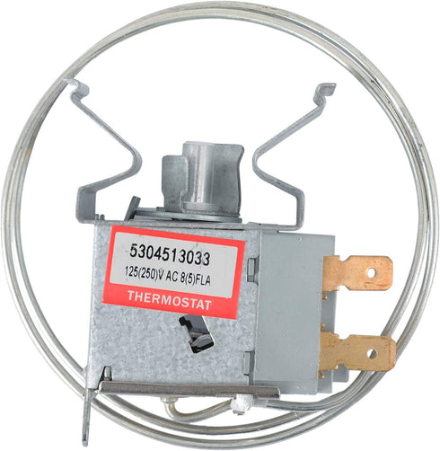 5304513033 Refrigerator Temperature Control Thermostat Compatible with Frigidaire Kenmore Freezer Replaces 216715200, 216715201, 216715203, 297053873, AP6284905, PS12365300