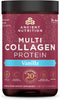 Collagen Powder Protein by Ancient Nutrition, Multi Collagen Vanilla Powder, 24 Serving, Collagen Peptides Support Skin, Nails, Gut Health, 8.9oz