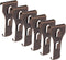 SXUEG Brick Hook Clips for Hanging, Metal Hook for Hanging Outdoor Clips for Pictures Fits Brick 2 1/4 Inch to 2 3/8 Inch (Bronze(6pcs) fits Bricks 2-1/4" to 2-3/8" high)