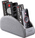 TV Remote Control Holder with 5 Compartments,Pu Leather Remote Caddy/Box/Tray Bedside Table Desk Storage Organizer for DVD, Blu-Ray, Media Player, Heater Controllers and Cosmetics Office Supplies