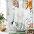 Uphome Abstract Shower Curtains for Bathroom Fabric Modern Aesthetic Art Shower Curtain Set with Hooks Cute Spring Plant Printed Bath Curtain Heavy Duty,60x72