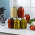 Glass Regular Mouth Mason Jars, 32 Ounce Glass Jars with Silver Metal Airtight Lids for Meal Prep, Food Storage, Canning, Drinking, Overnight Oats, Jelly, Dry Food, Spices, Salads, Yogurt (6 Pack)