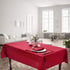 Christmas Luxury Stripe Fabric Table Cloths, Heavy Weight 100% Polyester Tablecloths Washable, No Iron, Water Resistance Soil Resistant Holiday Table Cover for Dining,60 Inch x 84 Inch Oblong,Burgundy