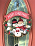 Nature's Nectar Merry Christmas Wreath Home Kitchen Wall Hanging with Snowman, Santa, Doll, & Pine Leaves Decorative Ornament Plastic & Rattan Party Décor Door Hanger Artificial Fall for All Season