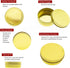Mimi Pack 24 Pack Tins 1 oz Shallow Round Tins with Solid Screw Lids Empty Tin Containers Cosmetics Tins Party Favors Tins and Food Storage Containers (Gold)