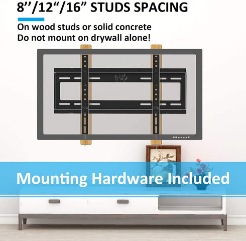 BLUE STONE Tilt TV Wall Mount Bracket for Most 32-55 Inch, up to 66 lbs Flat Screen, Curved TVs, Universal TV Mount with VESA up 400x400mm