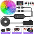 Led Strip Lights,60ft Led Light Strip Music Sync Color Changing RGB Led Strip Built-in Mic,Bluetooth App Control LED Tape Lights with Remote,5050 RGB Rope Light Strips