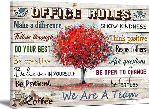 Motivational Wall Art For Office Inspirational Quotes Wall Art Teamwork Poster Contemporary Canvas Prints Painting Home Office Decor For Bedroom Living Room No Frame