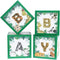 Baby Shower Safari Jungle Animal Box Set of 4 Baby Block Boxes for Gender Reveal Party Supplies Birthday Party Decorations Boy Girl Baby Blocks Decorations. (Green)