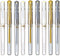 Uni-Ball Signo UM-153 Broad Point Gel Impact Pen, 1.0mm, White/Gold/Silver, 3 pens each/Total 9 pens (Japan Import)