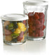 Luminarc Working 21-Ounce Storage Jar/Cooler with Lids, Set of 4 Tumbler Glasses, Clear