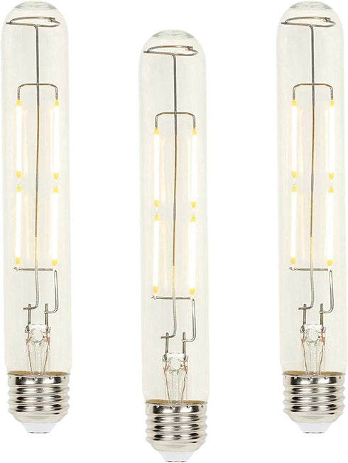 Led tube light, Long light bulb, Led filament bulb, Dimmable led tube, Desk lamp bulb, Vintage led lighting, 4.5 Watt (60 Watt Equivalent) T9 Dimmable Filament LED Light Bulb 2700K Clear E26 Base