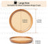 Drink Coasters,4 Cup Coasters for Drinks Absorbent Cork Coasters Set,Natural Wood Stackable Reusable Coasters for Home Office Coffee Bar Table,Rustic Housewarming Gifts for New Home Friends (4 Pack)