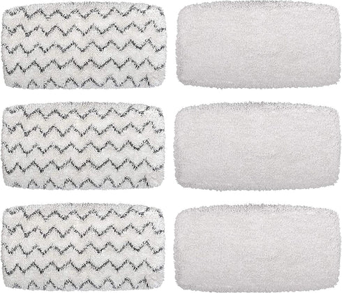 Flammi Steam Mop Pad for Bissell PowerFresh Vac & Steam 2747A, 1132 1543 1632 1652 Symphony Vacuum and Steam Mop Series, Model# 1252, 6 Pack