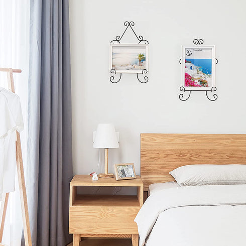 CUKE2BEET 3 Pack 16 inch Wall Mount Plate Display Hanger, Large Wall Easel Holder Vertical Plate Stand Holders, Wall Display Picture Frame Stand for Decorative Plates, Arts