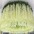 Lmeiosn 12 Pack Artificial Fake Wisteria Vine, 3.6 Feet Wisteria Hanging Garland Flowers, Silk Garland Flowers Ratta Long Bush Flowers String for Wedding Party Garden Greenery Home Wall Decor, White