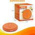 Enolvo Brown Sugar Keeper Bee - Terra Cotta Brown Sugar Saver, Brown Sugar Disc to Maintain Food Moisture, Brown Sugar Softener Stone, Humidifying Hydrostone (Orange Box)