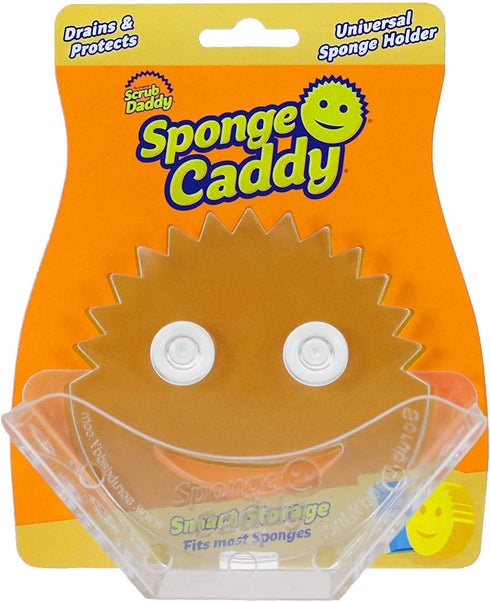 Scrub Daddy Sponge Holder - Sponge Caddy - Suction Sponge Holder, Sink Organizer for Kitchen and Bathroom, Self Draining, Easy to Clean Dishwasher Safe, Universal for Sponges and Scrubbers
