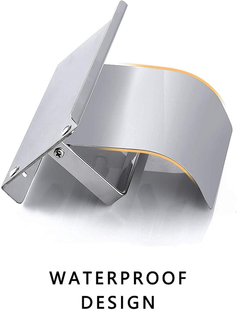 yeavs Toilet Paper Holder with Phone Shelf and Waterproof Cover, SUS304 Stainless Steel Tissue Roll Storage Rack (Polished Chrome)