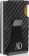 Carbon Fiber Minimalist Wallets For Men - Slim Money Clip Card Holder RFID Blocking Aluminum Metal Case Gifts For Him